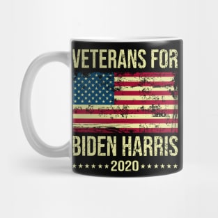 Veterans for Biden Harris 2020 USA Flag Vintage Mug